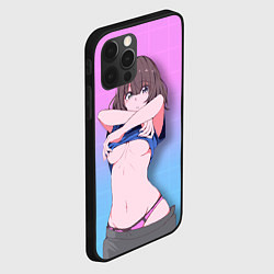 Чехол для iPhone 12 Pro Ahegao Girl, цвет: 3D-черный — фото 2