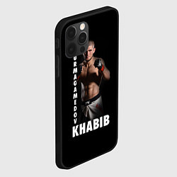 Чехол для iPhone 12 Pro Хабиб: Дагестанский борец, цвет: 3D-черный — фото 2