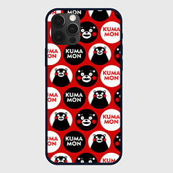 Чехол для iPhone 12 Pro Kumamon Pattern, цвет: 3D-черный