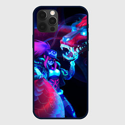 Чехол для iPhone 12 Pro Akali KDA, цвет: 3D-черный