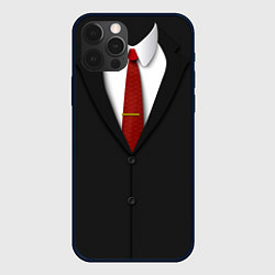 Чехол для iPhone 12 Pro Агент 47, цвет: 3D-черный
