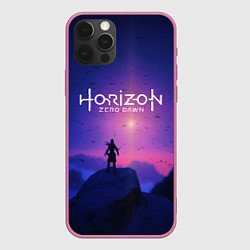 Чехол для iPhone 12 Pro Horizon Zero Dawn: Neon Space, цвет: 3D-малиновый