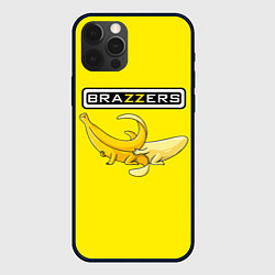 Чехол для iPhone 12 Pro Brazzers: Yellow Banana, цвет: 3D-черный