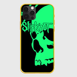 Чехол для iPhone 12 Pro Slipknot: Acid Skull, цвет: 3D-желтый