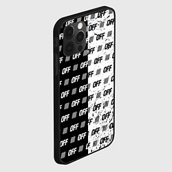 Чехол для iPhone 12 Pro Off-White: Black & White, цвет: 3D-черный — фото 2