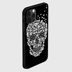 Чехол для iPhone 12 Pro Diamond Skull, цвет: 3D-черный — фото 2