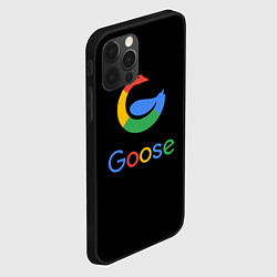 Чехол для iPhone 12 Pro GOOSE, цвет: 3D-черный — фото 2
