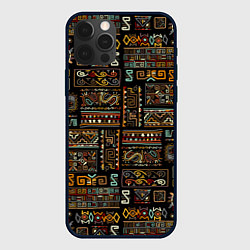 Чехол для iPhone 12 Pro Этнический орнамент - Африка, цвет: 3D-черный