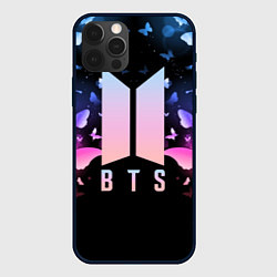 Чехол iPhone 12 Pro BTS: Black Butterflies