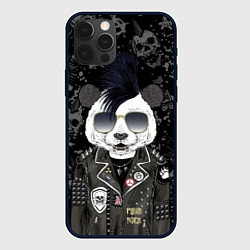 Чехол для iPhone 12 Pro Панда в косухе, цвет: 3D-черный