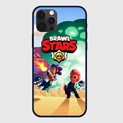 Чехол для iPhone 12 Pro Brawl Stars, цвет: 3D-черный