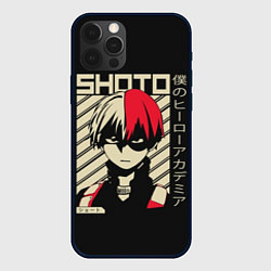 Чехол для iPhone 12 Pro My Hero Academia красные волосы, цвет: 3D-черный