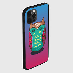 Чехол для iPhone 12 Pro Мудрая сова, цвет: 3D-черный — фото 2