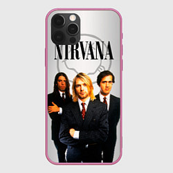 Чехол для iPhone 12 Pro Nirvana, цвет: 3D-малиновый