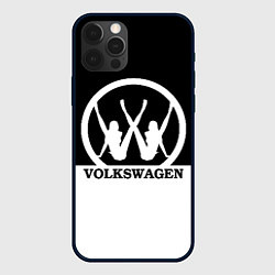 Чехол для iPhone 12 Pro Volkswagen girls, цвет: 3D-черный