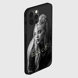 Чехол для iPhone 12 Pro Billie Eilish fak off, цвет: 3D-черный — фото 2