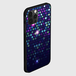 Чехол для iPhone 12 Pro Блестки диско, цвет: 3D-черный — фото 2