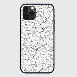 Чехол для iPhone 12 Pro Белые мыши, цвет: 3D-черный