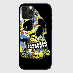 Чехол для iPhone 12 Pro Graffiti - Skull, цвет: 3D-черный