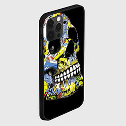 Чехол для iPhone 12 Pro Graffiti - Skull, цвет: 3D-черный — фото 2