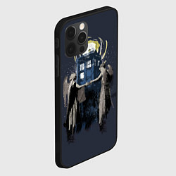 Чехол для iPhone 12 Pro Doctor Who, цвет: 3D-черный — фото 2