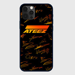 Чехол для iPhone 12 Pro ATEEZ АВТОГРАФЫ, цвет: 3D-черный