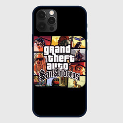 Чехол для iPhone 12 Pro GTA SA, цвет: 3D-черный