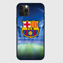 Чехол для iPhone 12 Pro FC Barcelona, цвет: 3D-черный
