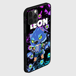 Чехол для iPhone 12 Pro BRAWL STARS ОБОРОТЕНЬ LEON, цвет: 3D-черный — фото 2