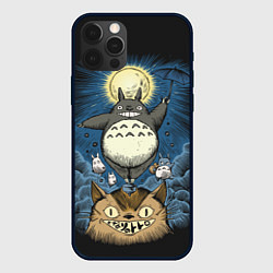 Чехол для iPhone 12 Pro My Neighbor Totoro, цвет: 3D-черный