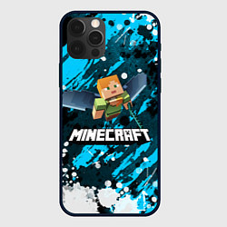 Чехол для iPhone 12 Pro Minecraft Майнкрафт, цвет: 3D-черный