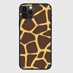 Чехол для iPhone 12 Pro Окрас жирафа, цвет: 3D-черный