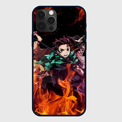 Чехол для iPhone 12 Pro KIMETSU NO YAIBA, цвет: 3D-черный