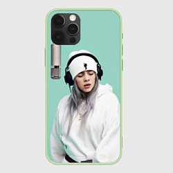 Чехол для iPhone 12 Pro BILLIE EILISH, цвет: 3D-салатовый