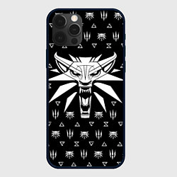 Чехол для iPhone 12 Pro ВЕДЬМАК, цвет: 3D-черный