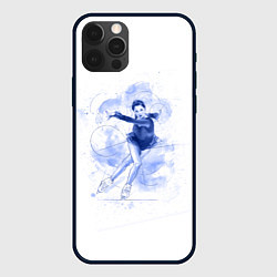 Чехол для iPhone 12 Pro Фигурное катание, цвет: 3D-черный