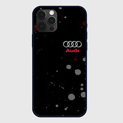 Чехол для iPhone 12 Pro AUDI, цвет: 3D-черный