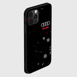 Чехол для iPhone 12 Pro AUDI, цвет: 3D-черный — фото 2