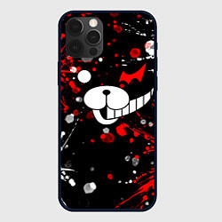 Чехол для iPhone 12 Pro MONOKUMA, цвет: 3D-черный