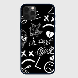 Чехол для iPhone 12 Pro Lil Peep, цвет: 3D-черный