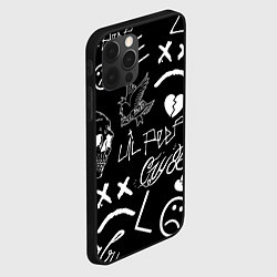 Чехол для iPhone 12 Pro Lil Peep, цвет: 3D-черный — фото 2