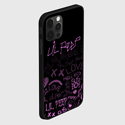 Чехол для iPhone 12 Pro LIL PEEP, цвет: 3D-черный — фото 2