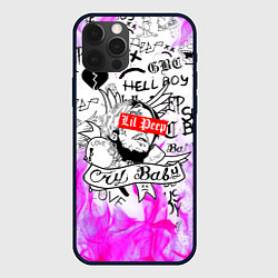 Чехол для iPhone 12 Pro LIL PEEP, цвет: 3D-черный