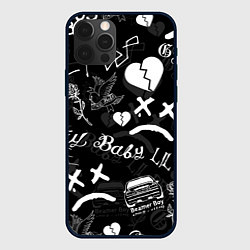 Чехол для iPhone 12 Pro LIL PEEP, цвет: 3D-черный