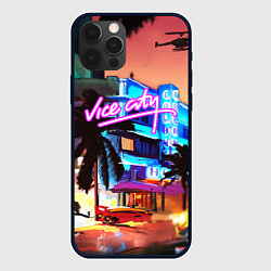 Чехол для iPhone 12 Pro GTA: VICE CITY, цвет: 3D-черный