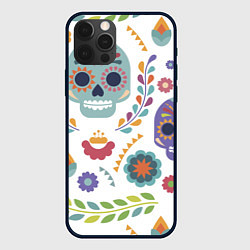 Чехол для iPhone 12 Pro Мексиканские мотивы, цвет: 3D-черный