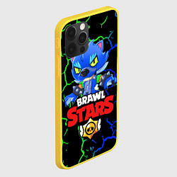 Чехол для iPhone 12 Pro BRAWL STARS LEON WOLF, цвет: 3D-желтый — фото 2