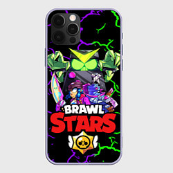 Чехол для iPhone 12 Pro BRAWL STARS, цвет: 3D-светло-сиреневый