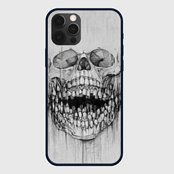 Чехол для iPhone 12 Pro Dentist skull, цвет: 3D-черный