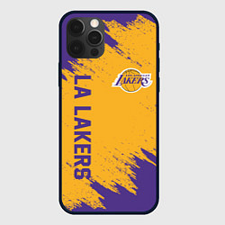 Чехол для iPhone 12 Pro LA LAKERS, цвет: 3D-черный